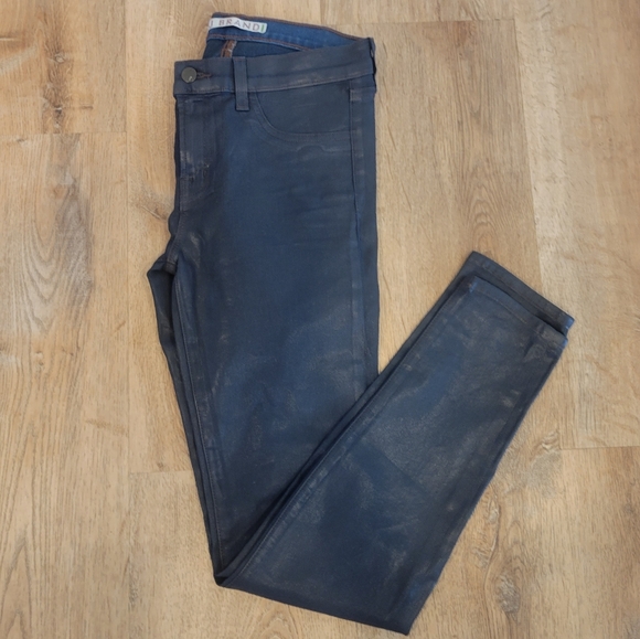 J Brand Women's Coated Super Skinny Low-Rise Black Legging Jeans, 901T289, - Picture 8 of 8